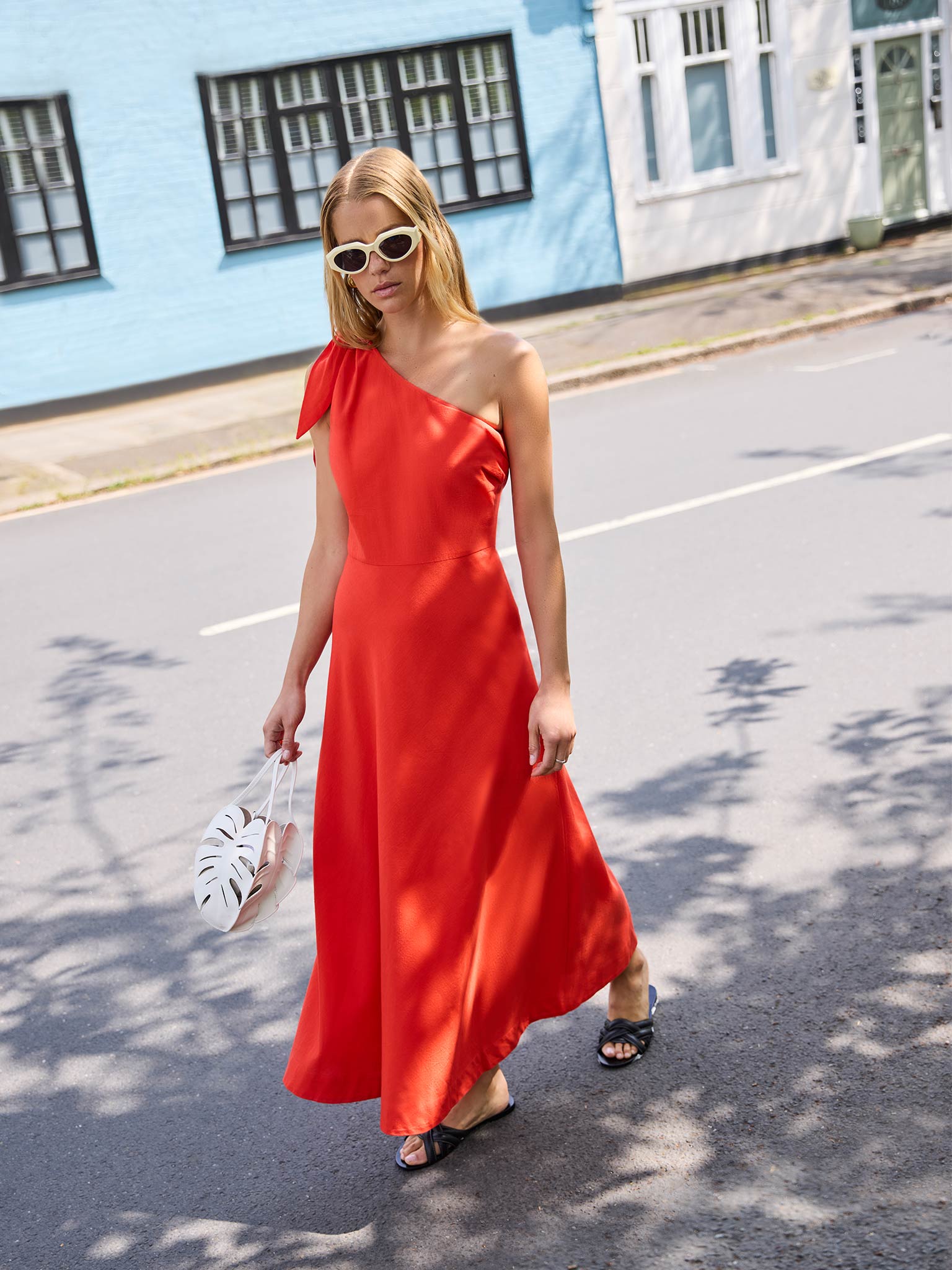 Junaya One Shoulder Maxi Dress | OMNES | Dresses | Sustainable