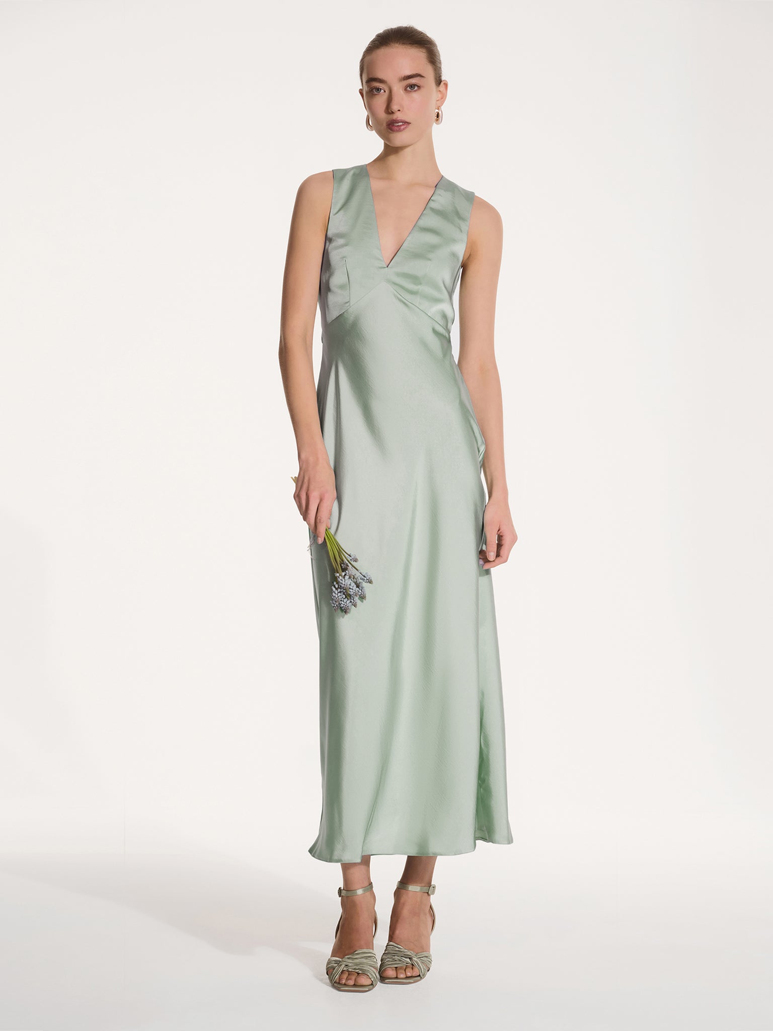 Nova Dress in Sage | OMNES | Ethical & Affordable Clothing | Shop Women's Dresses