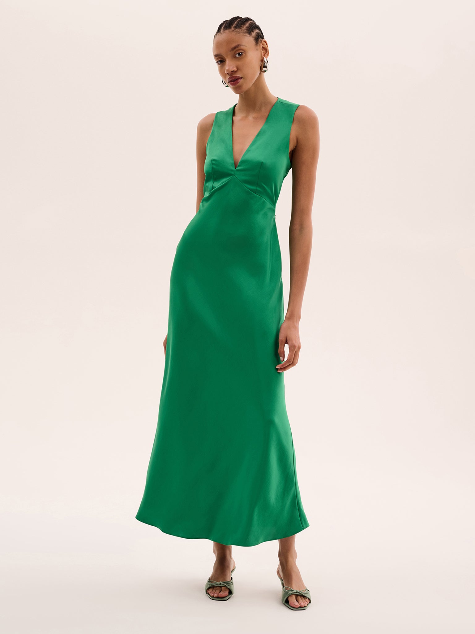 fashion nova emerald green dress Tie Back in Size:PP Front Slit Red Holiday Dresses for Emerald Green