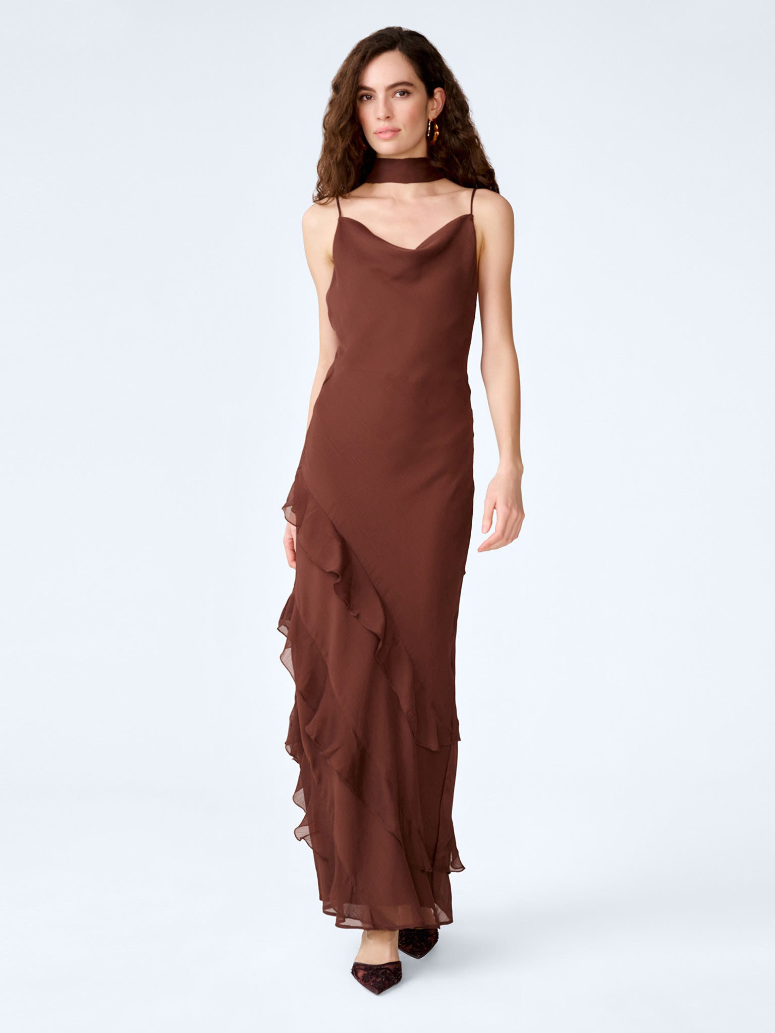 Taylor Dress in Chocolate – OMNES