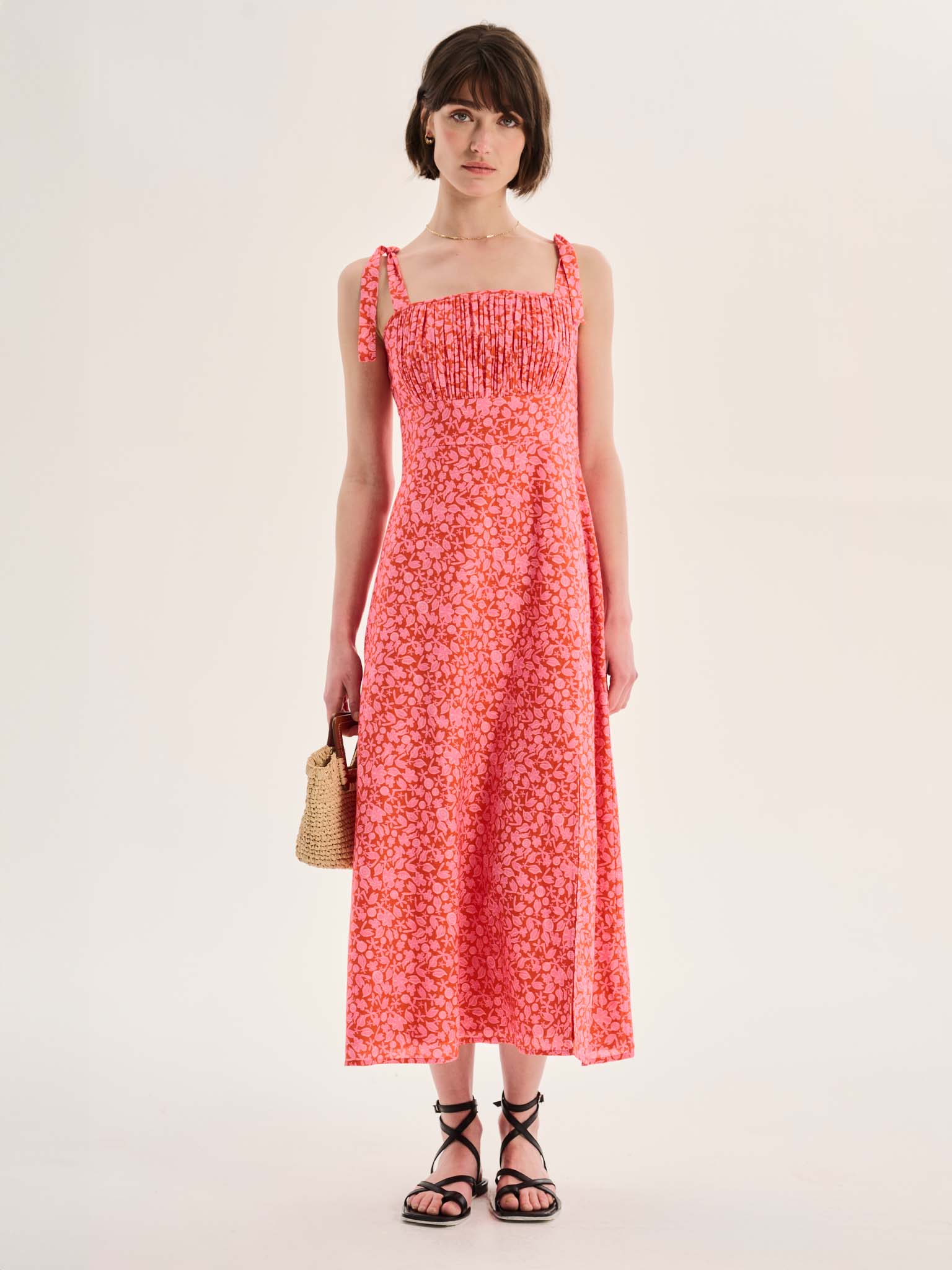 Strappy Dress - Red Orient