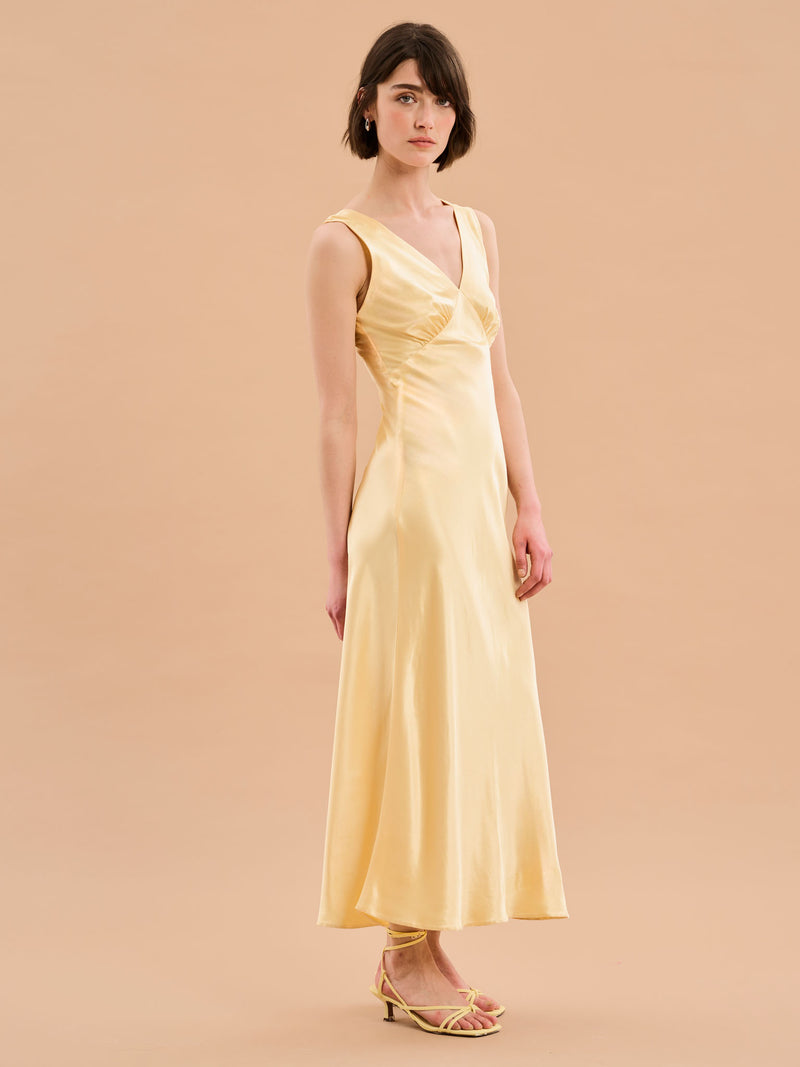 Iris Maxi Dress in Yellow