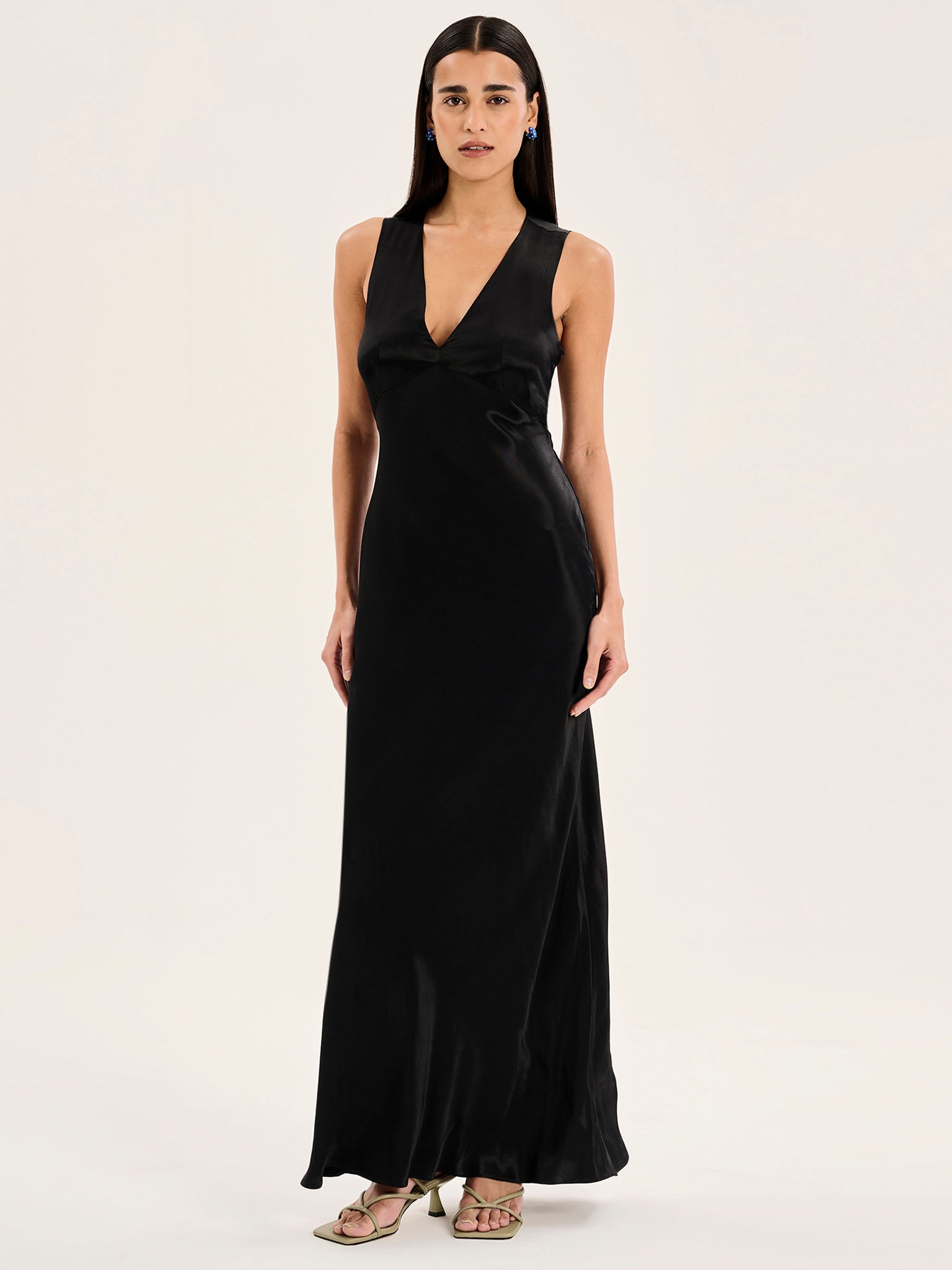 Nova Tie Back Dress in Black