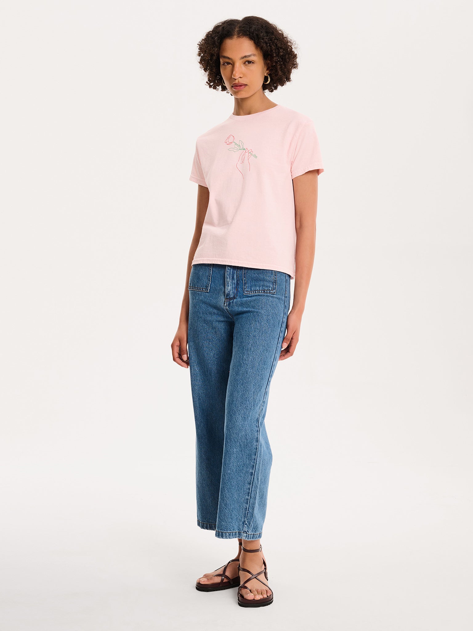 Rosalind Baby Tee - White main image 1