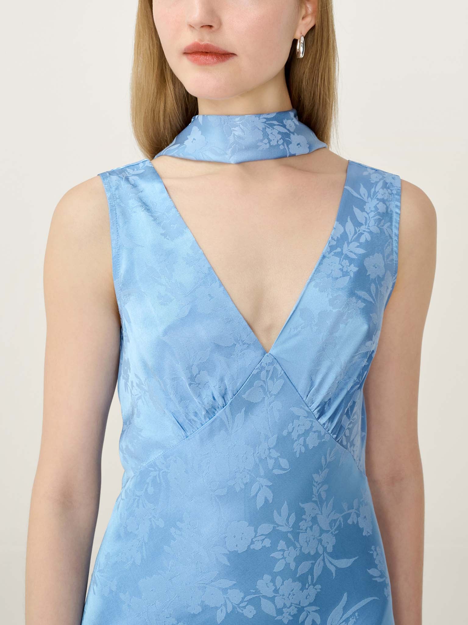 Scarlett Scarf in Vista Blue OMNES Scarlett Scarf in Vista Blue OMNES