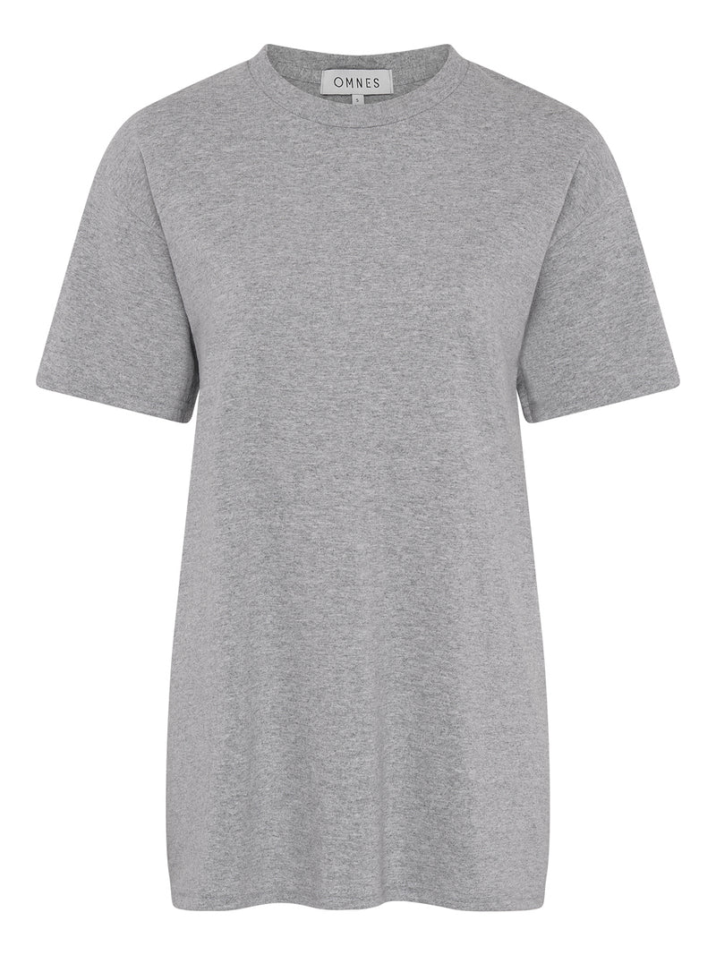 Jack Boyfriend Tee in Grey marl