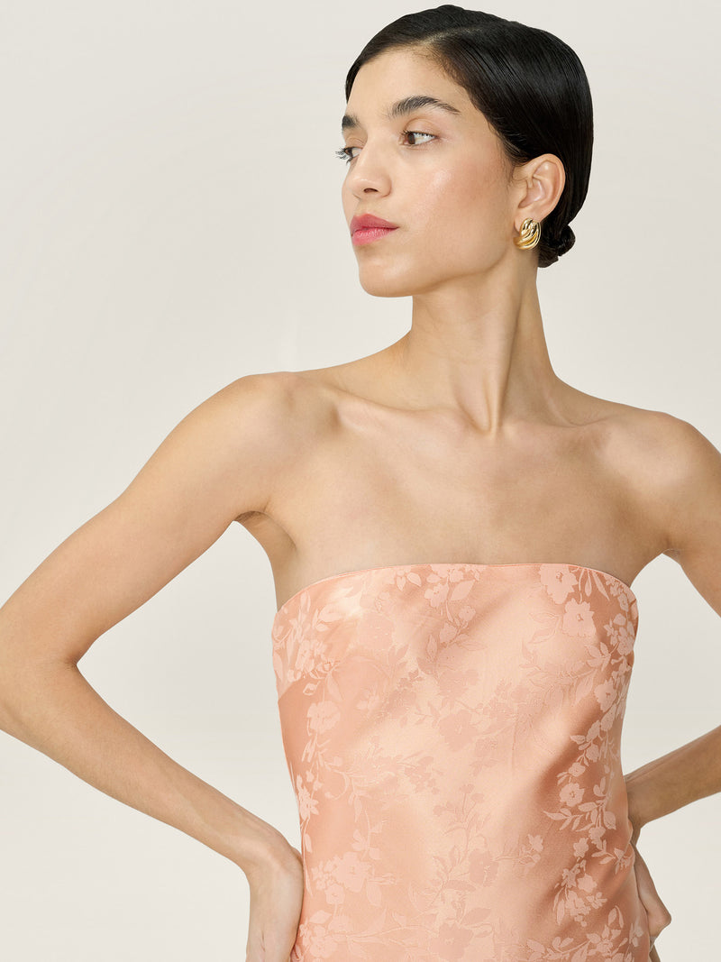 Amdra Jacquard Dress in Prairie Sunset
