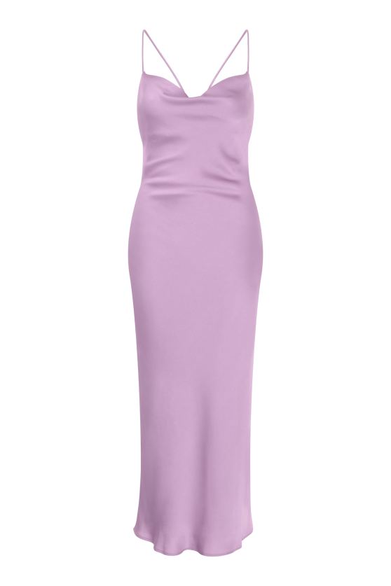 Riviera Midi Dress in Lavender Violet | OMNES | Dresses | Sustainable & Affordable Clothing