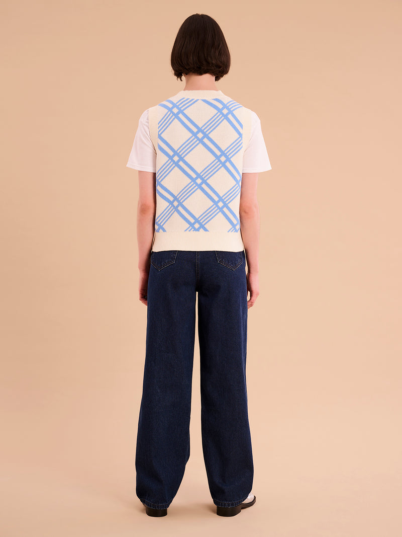 Bobbi Large Check Vest