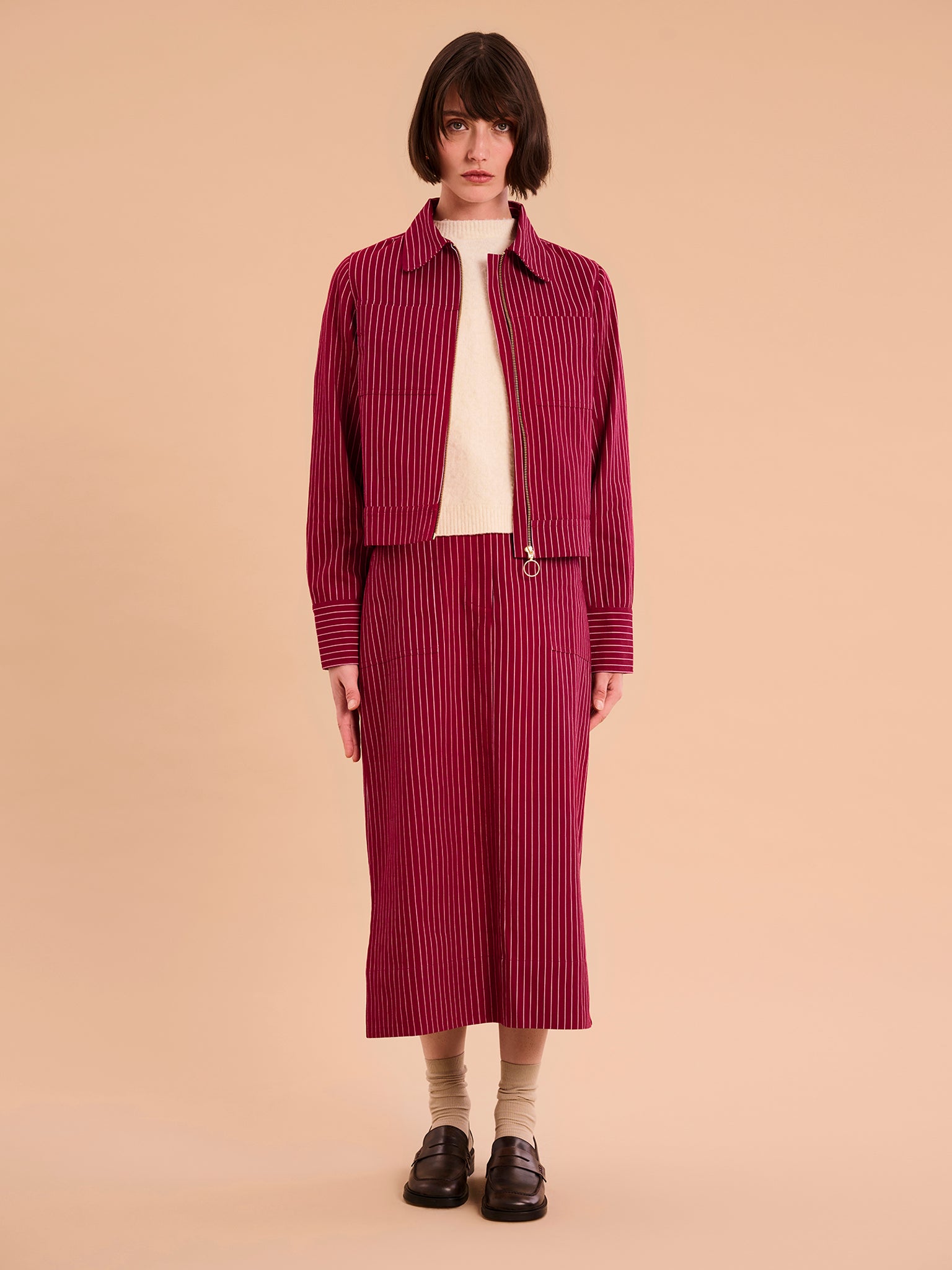 Kelsey Skirt Pin Stripe