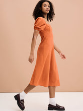 Load image into Gallery viewer, Harriet Linen Dress in Brick Red
