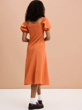 Load image into Gallery viewer, Harriet Linen Dress in Brick Red