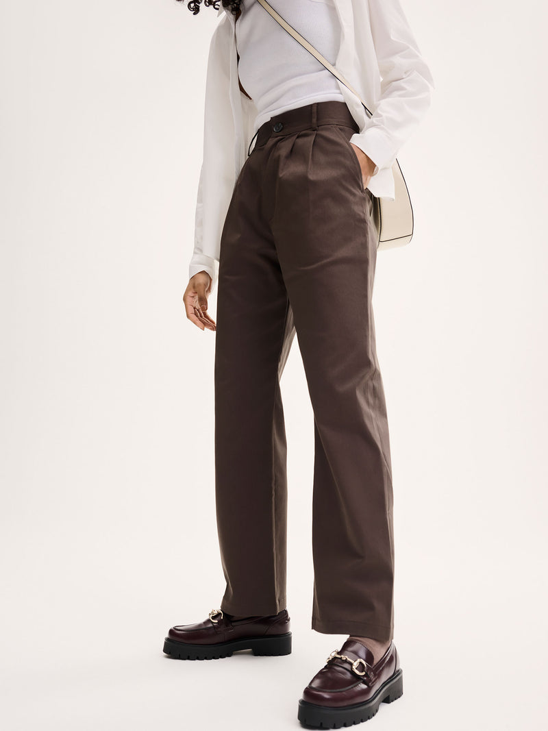 Cinnamon Relaxed Trousers in Mushroom