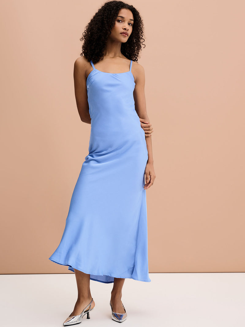 Libra Maxi Dress in Blue