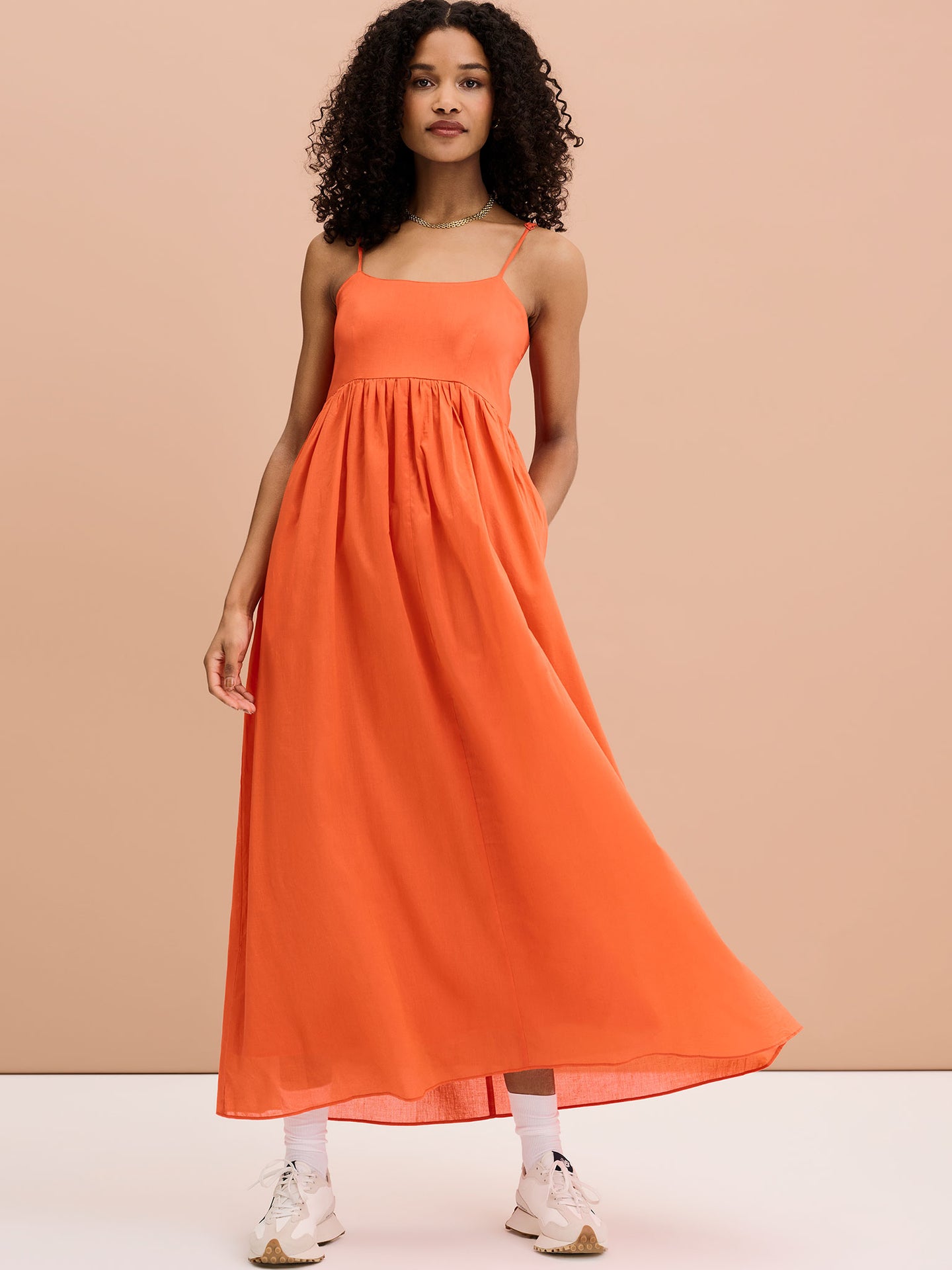 Thora Maxi Dress in Orange
