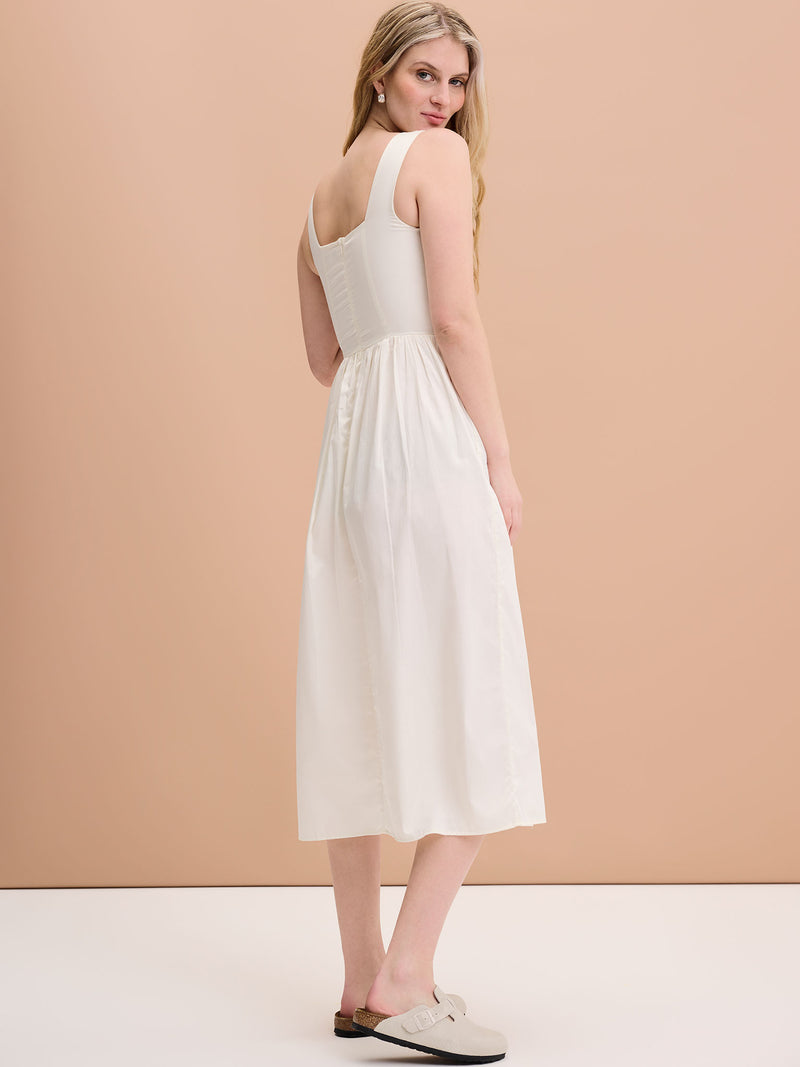 Winslow Midi Dress in Cream