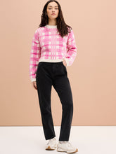 Load image into Gallery viewer, Beatrice Check Jumper in Pink