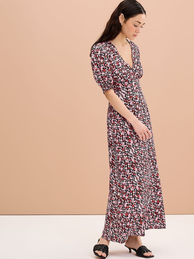 Claudette Dress in Ditsy Floral Print