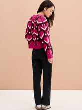 Load image into Gallery viewer, Heather Heart Cardigan in Pink