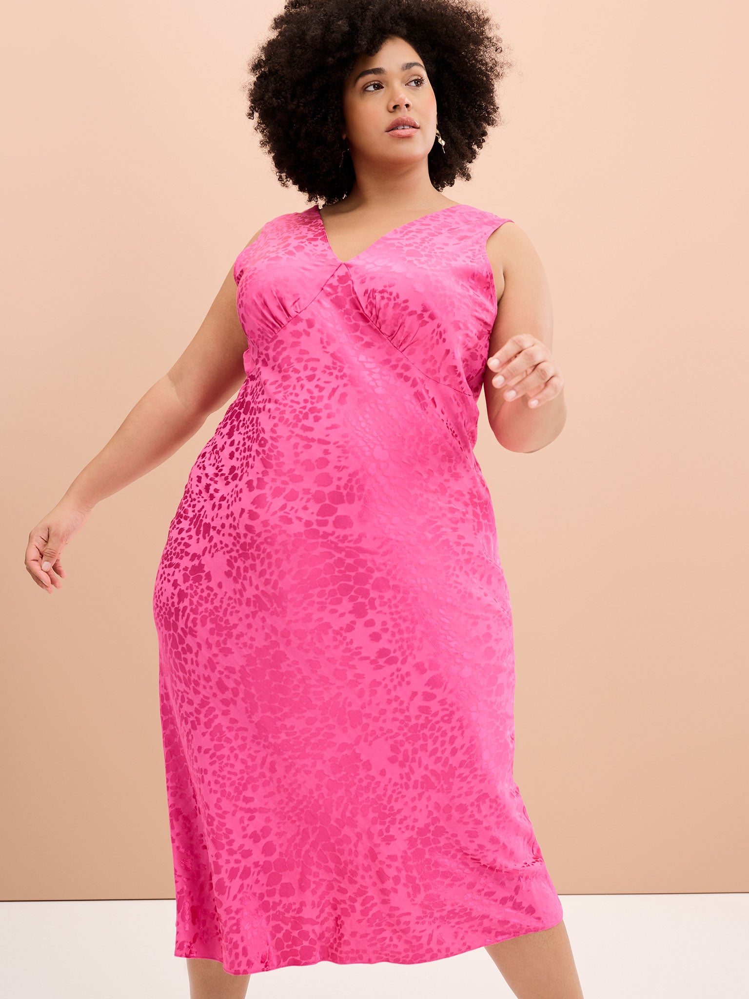 cerise pink midi dress Riviera Midi Dress in Cerise
