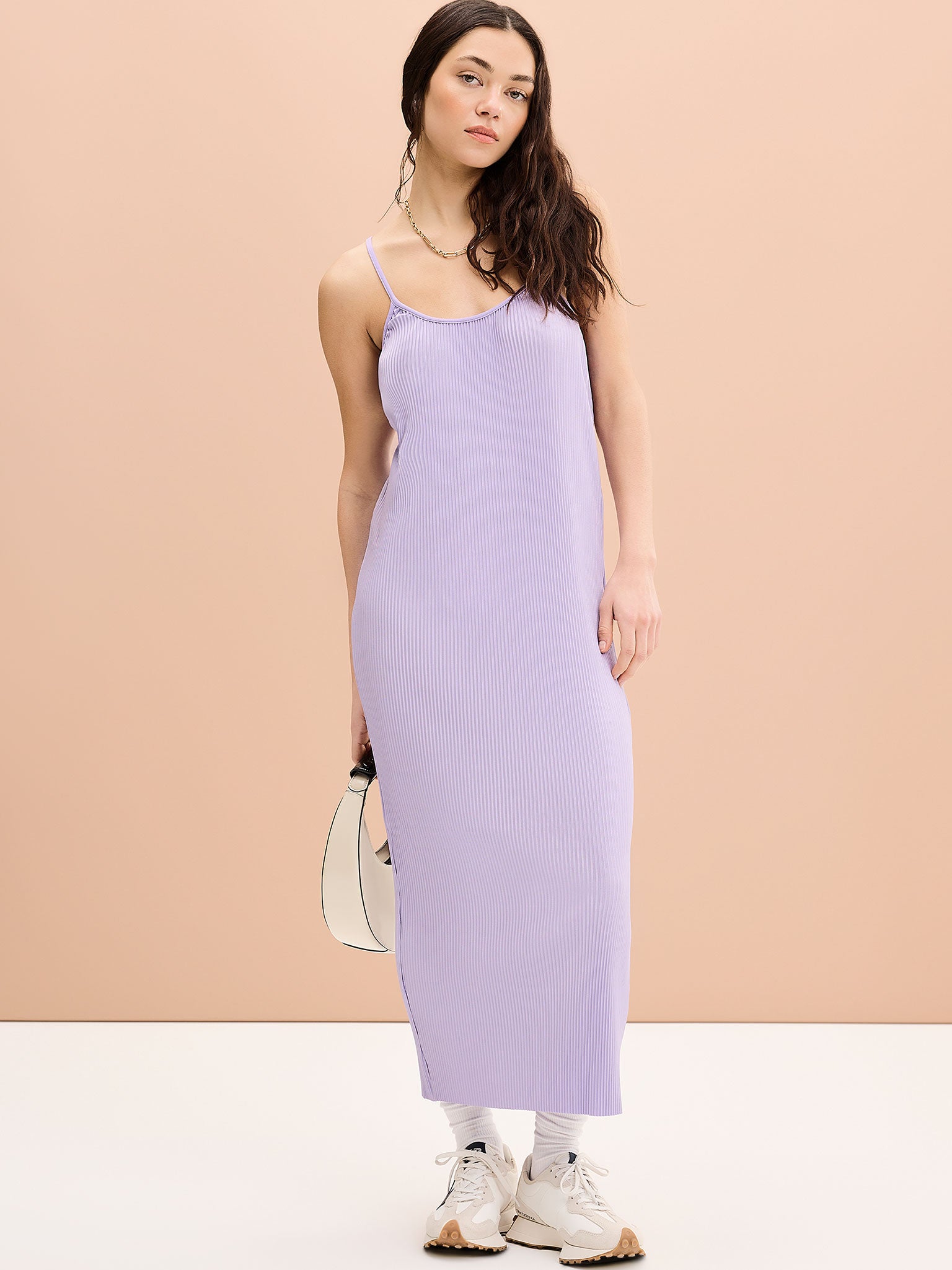 Izzy Slip Dress in Lilac | OMNES | Ethical & Affordable Clothing