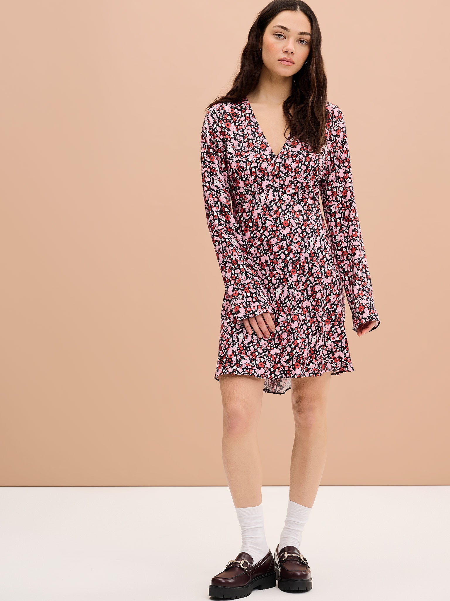 Layana Mini Dress Ditsy Floral Print