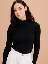 Load image into Gallery viewer, North Mock Neck Top in Black