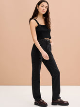 Load image into Gallery viewer, Rowan Cropped Top in Black