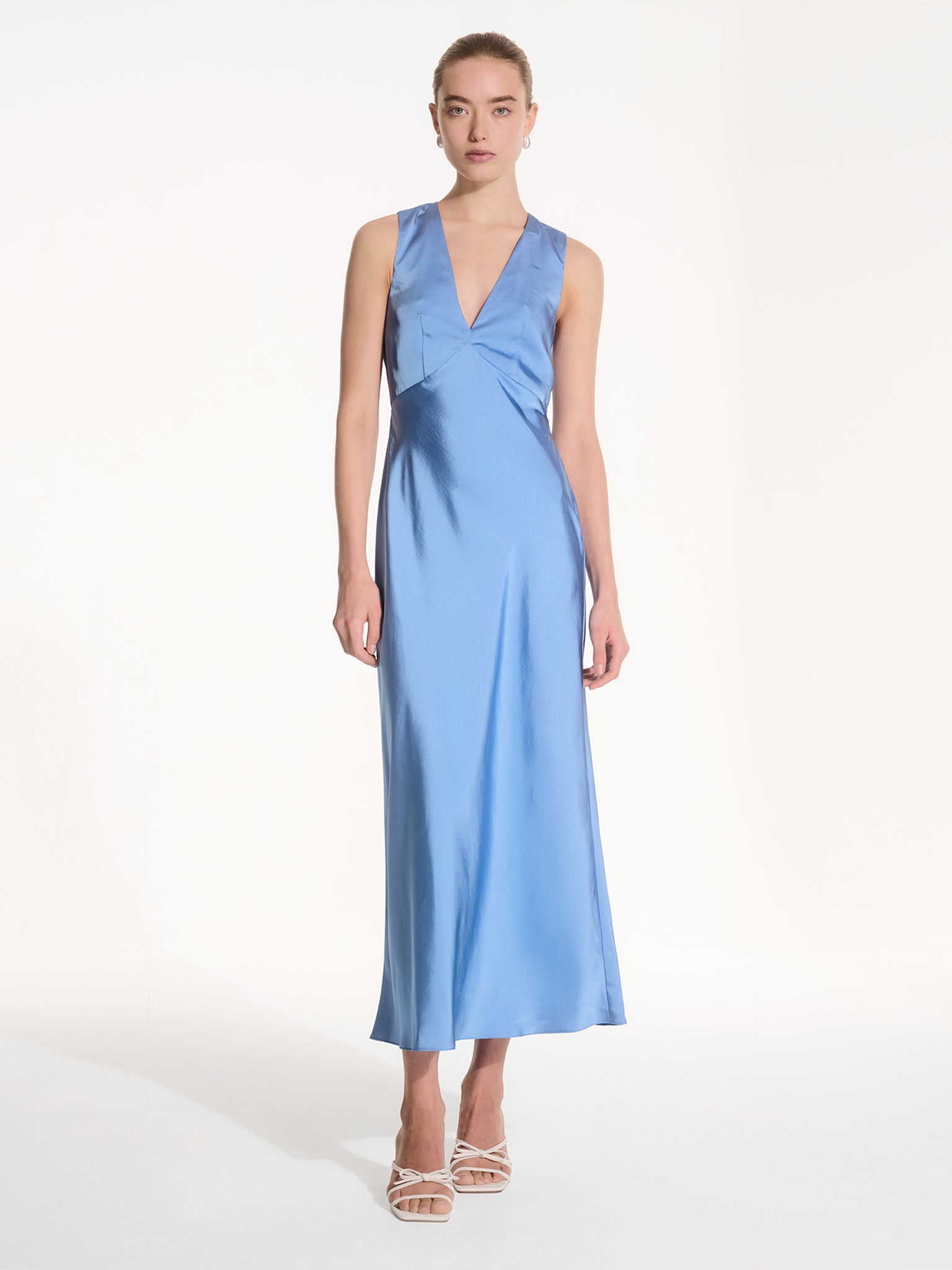 Nova Dress in Light Blue | OMNES | Ethical & Affordable Clothing