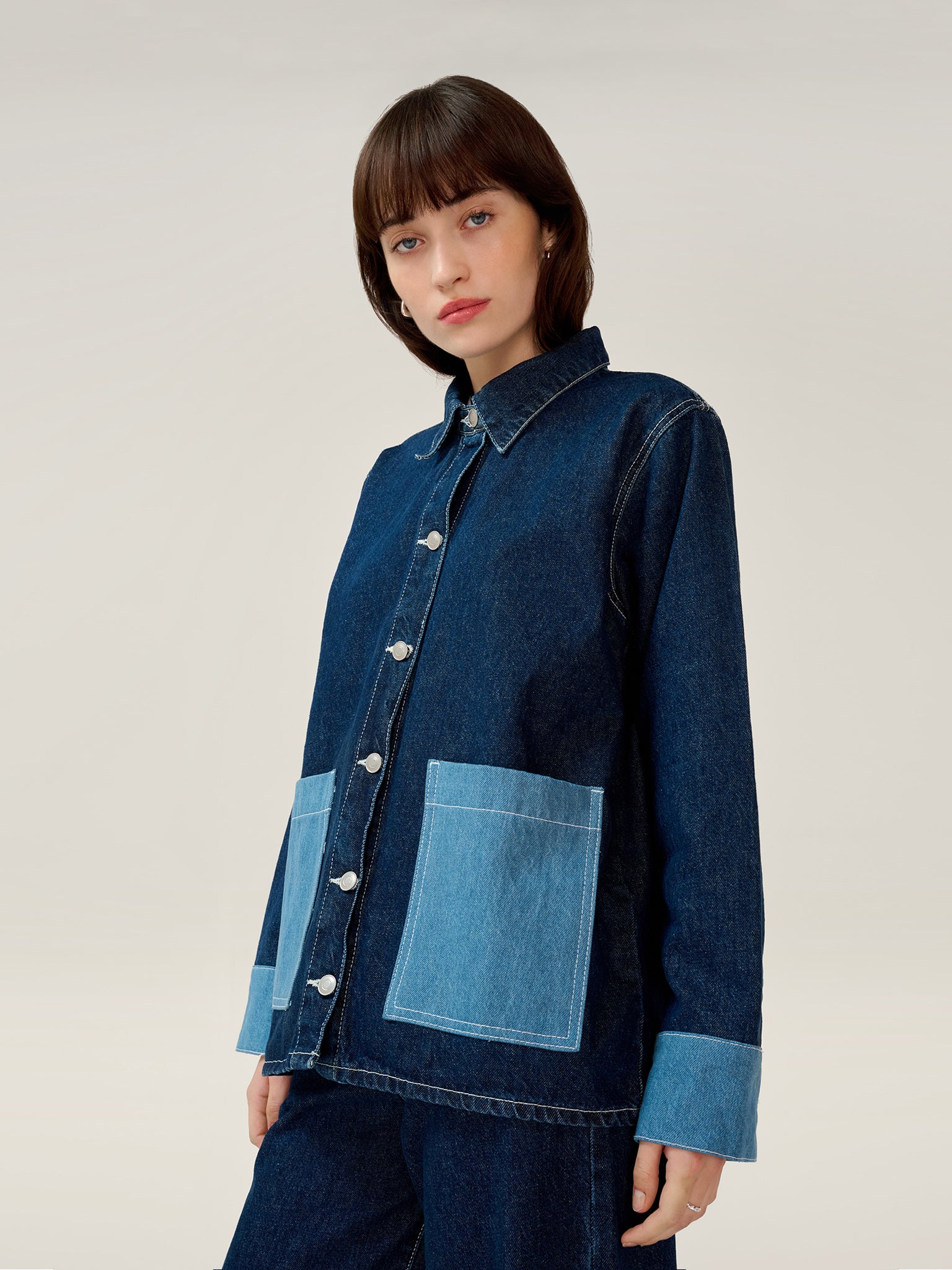 Magnus Raw Denim Jacket in Dark Wash | OMNES | Jackets