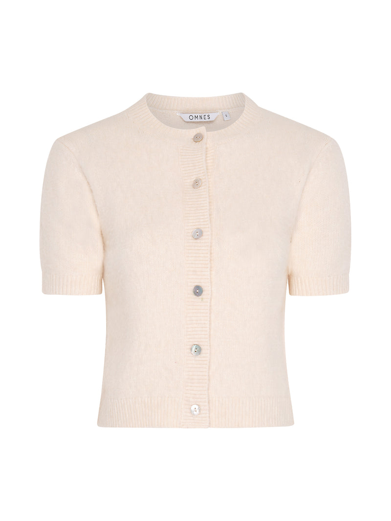 Lulu Fluffy Cardigan in Cream