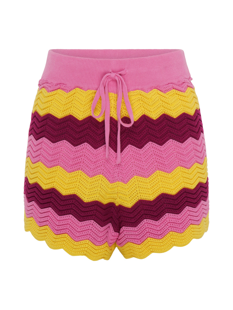 Ivory Crochet Shorts