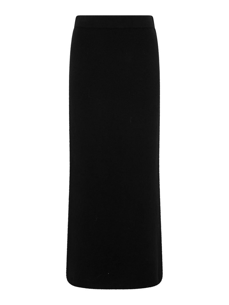Queenie Knitted Skirt in Black