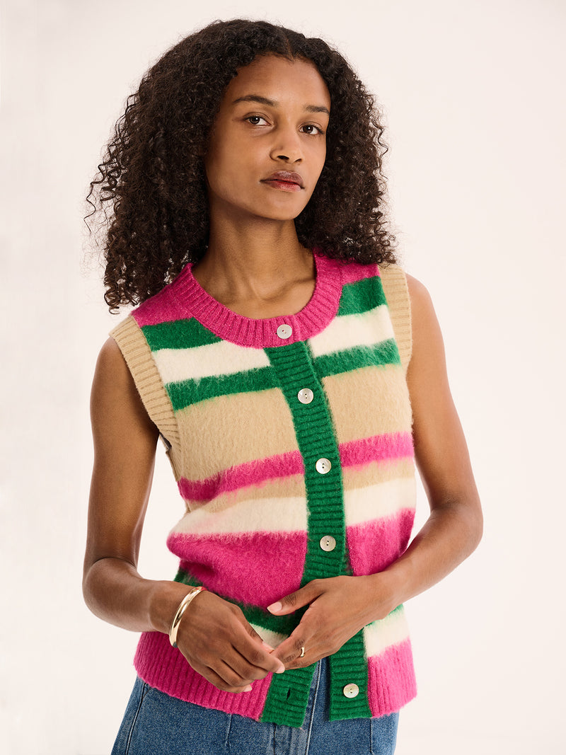 Matilda Multi Stripe Vest