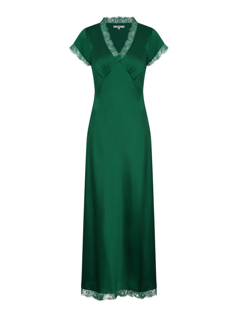Woolf Dress in Alpine Green