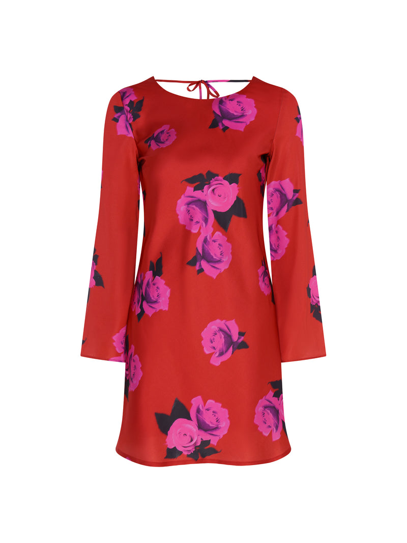 Roberta Dress in Red Floral
