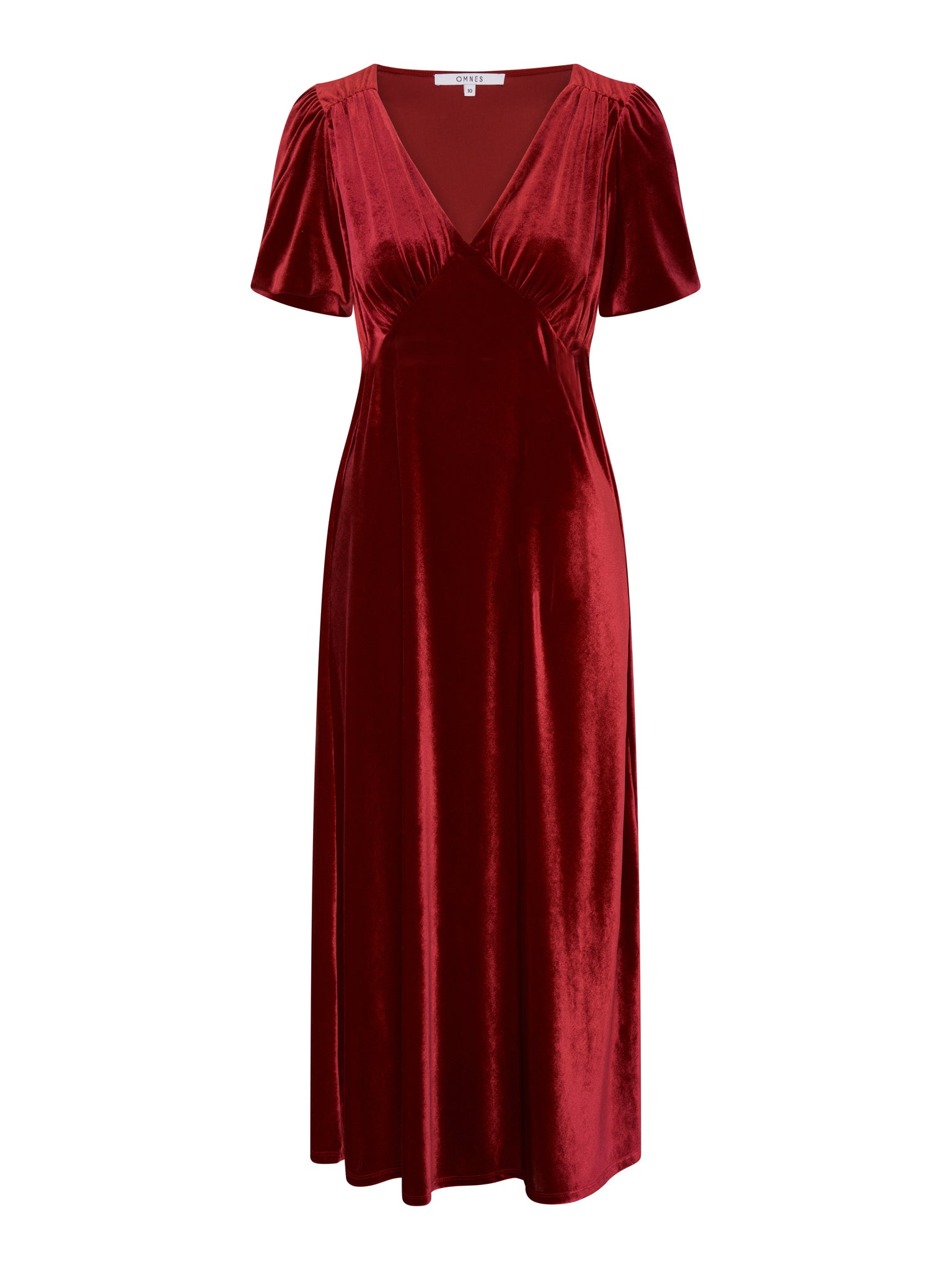 Blue Velvet Fit And Flare Dress Rosie Velvet Dress In Red OMNES Ethical Affordable Clothing Shop Women's Dresses Blue Velvet Fit And Flare Dress Rosie Velvet Dress In Red OMNES Ethical Affordable Clothing Shop Women's Dresses