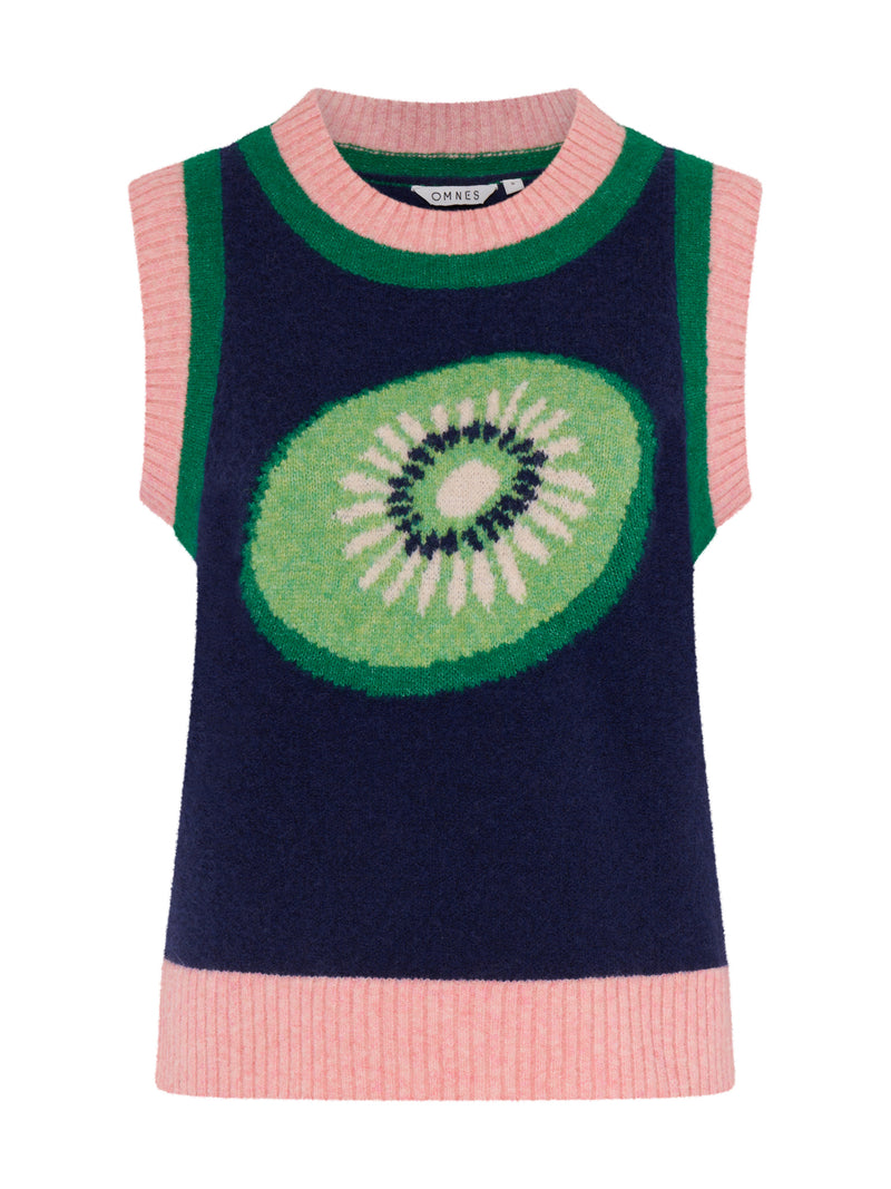 Bobbi Kiwi Vest in Navy