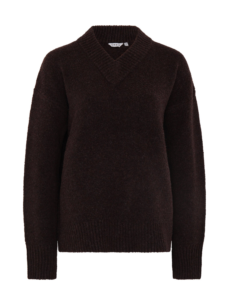 Mandarin Jumper in Coffee