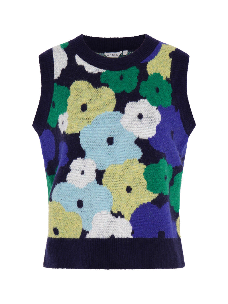 Bobbi Oversized Floral Sweater Vest