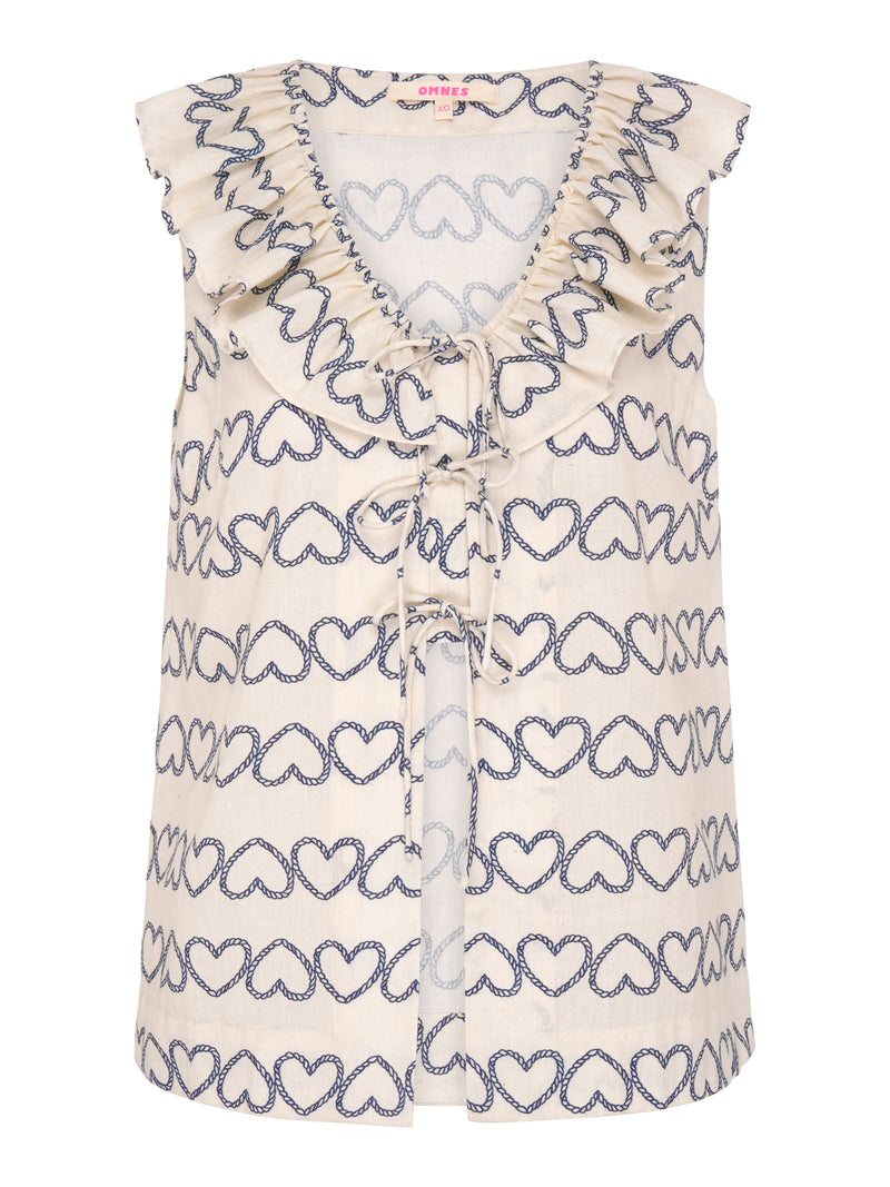 Rachael Heart Print Top