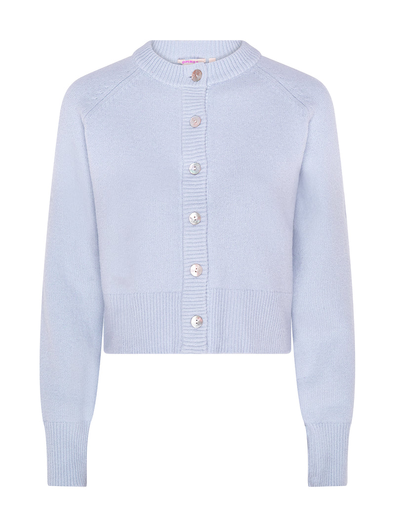 August Cardigan in Light Blue