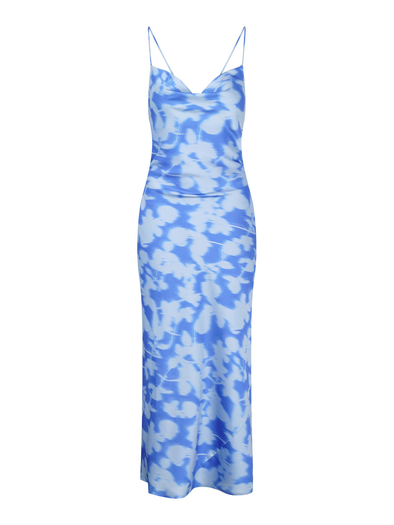 Riviera Midi Dress in Blurred Floral