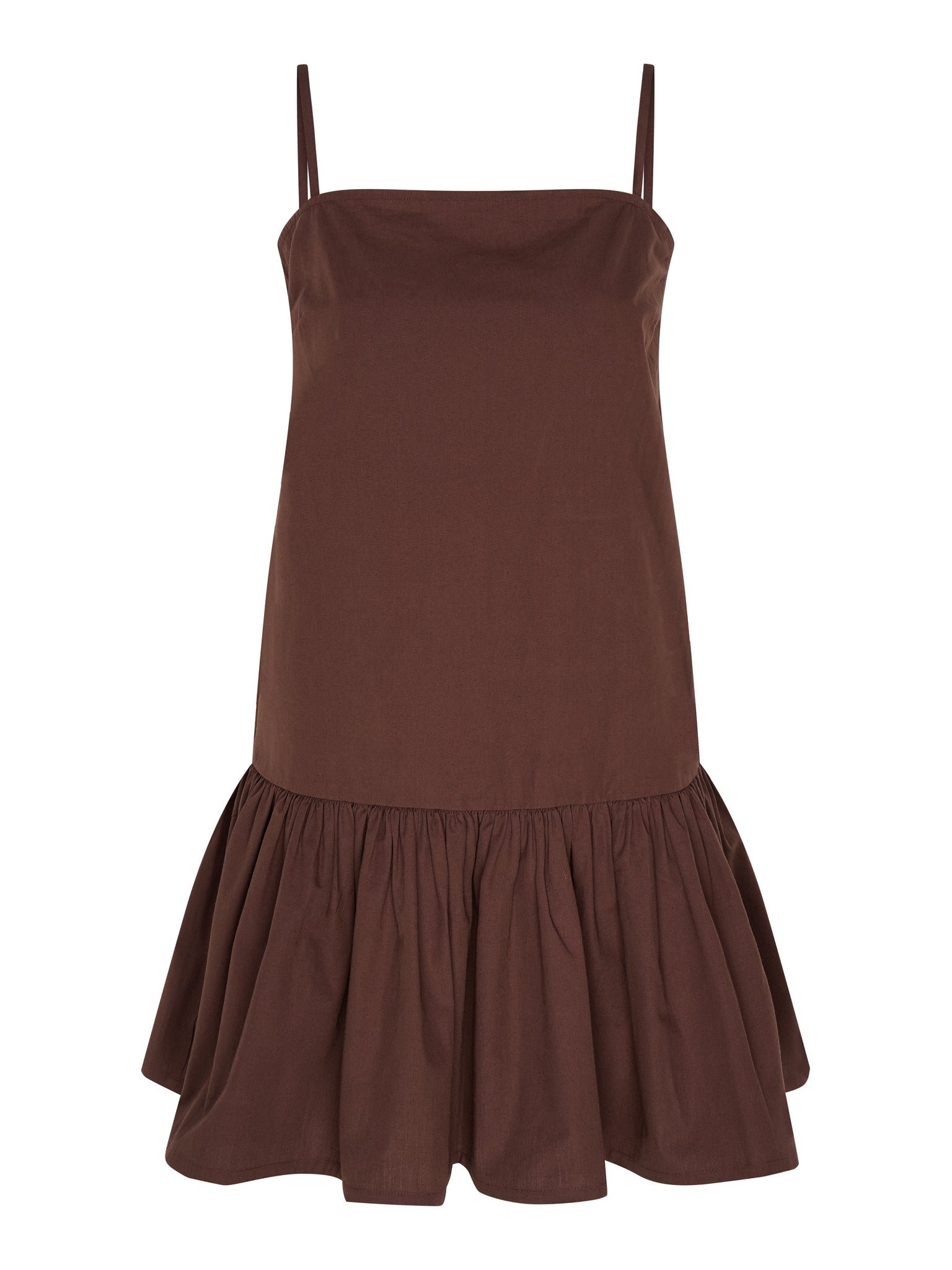 marle brown dress On Her Throne Off Shoulder Long Sleeve Mini Dress Chocolate/Marle Stripe