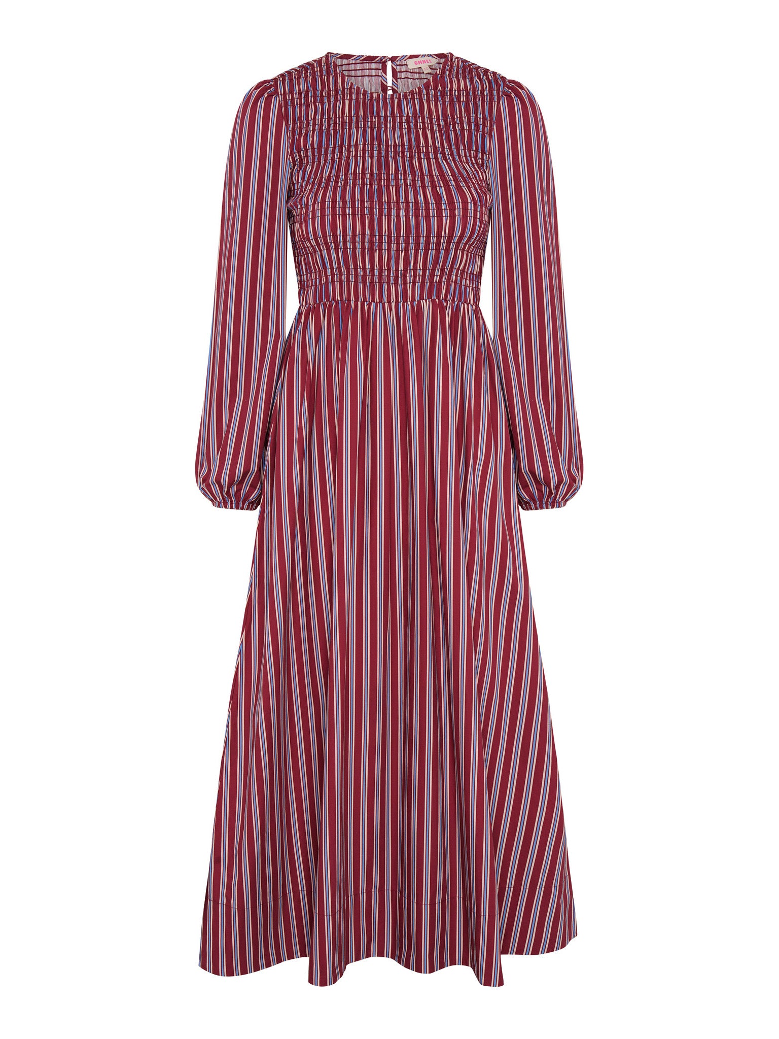 Saint Dress in Blue Stripe | OMNES | Ethical & Affordable Clothing Saint Dress in Blue Stripe | OMNES | Ethical & Affordable Clothing