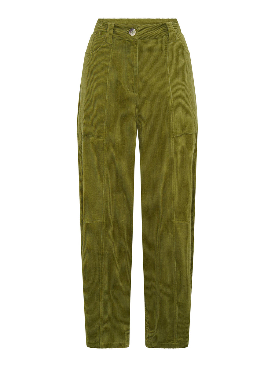 OMNES Kai Cord Trouser in Moss Green