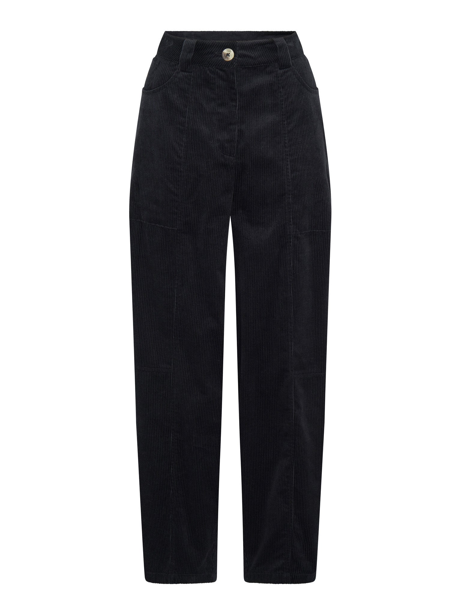 Kai Cord Trouser in Black | OMNES | Ethical & Affordable Clothing