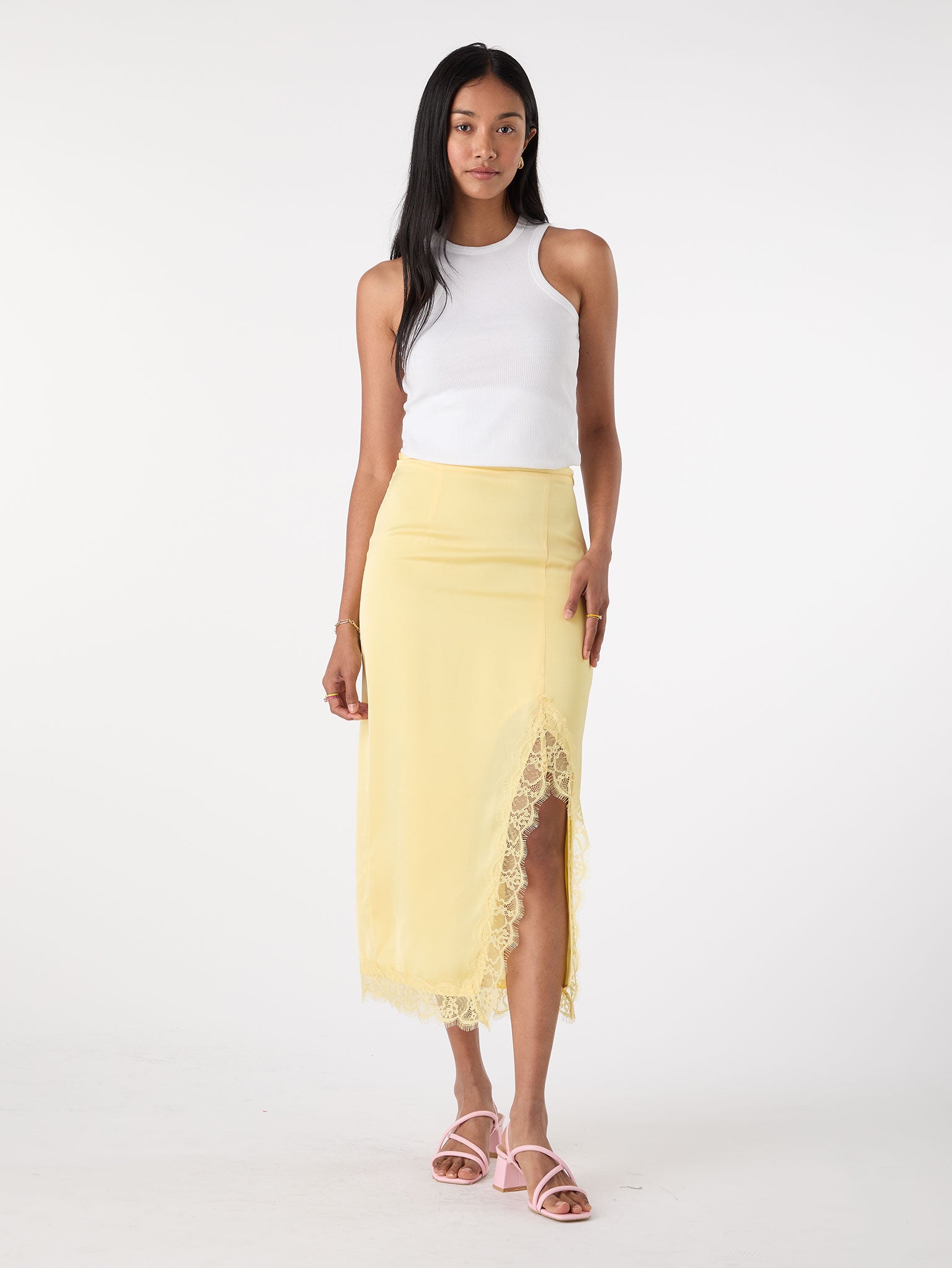Avari Lace Trim Skirt