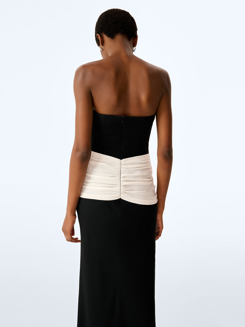 Abigail Dress in Ivory and Black
