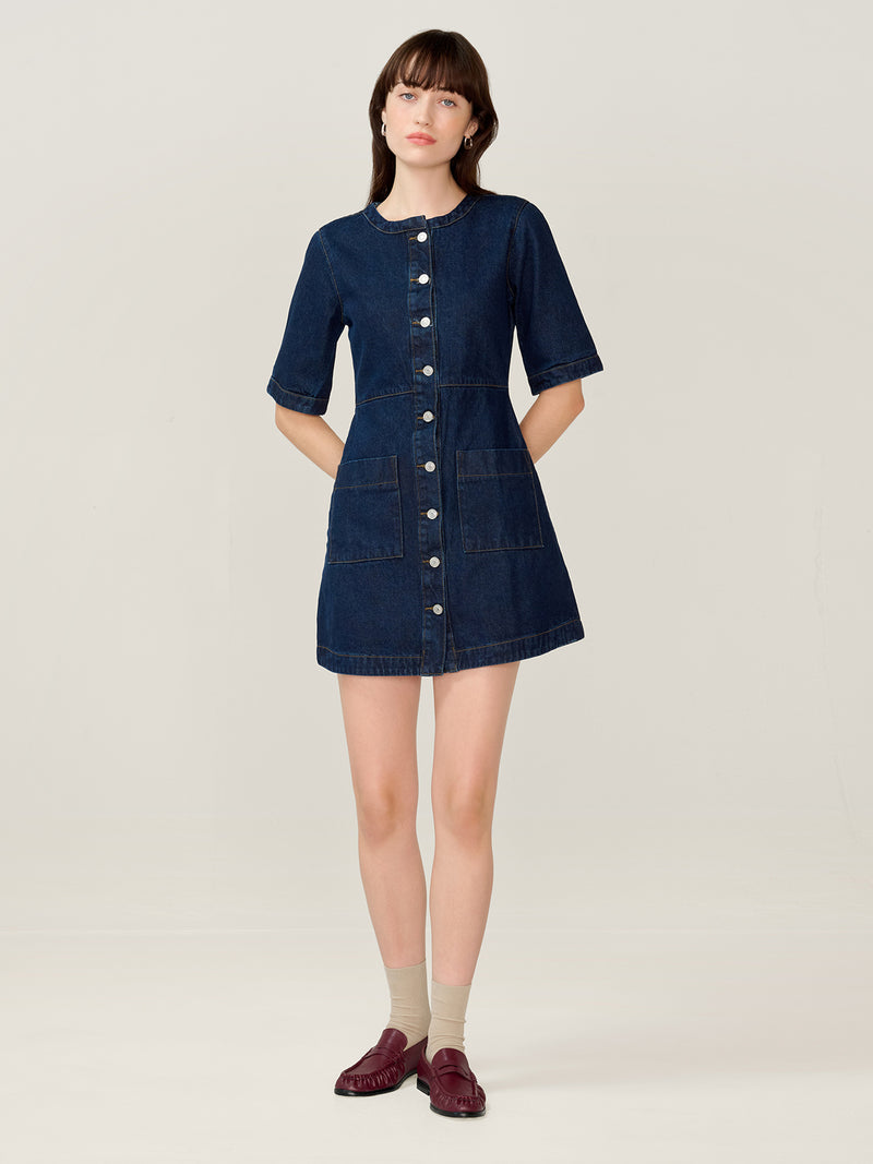 Adia Denim Mini Dress